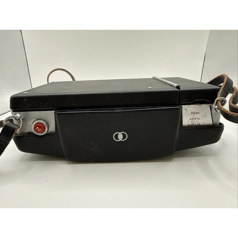 Vintage Polaroid Land Camera Model 100 w/ Original Strap And Case UNTESTED